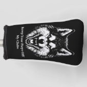 Wolf Liefhebbende Vader Golf Hoofddeksel Golfheadcover (Voorkant)