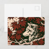 Wolf liefhebbers kunstwerk natuur liefde Wolven Briefkaart (Voorkant / Achterkant)