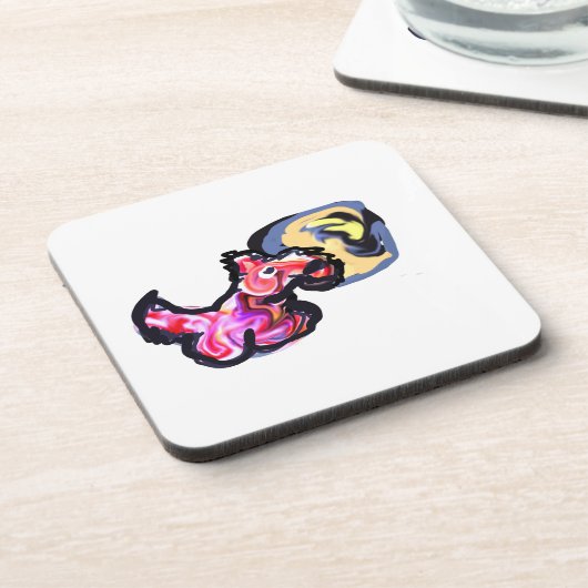 Wolf light moon  bier onderzetter (Linkerzijde)