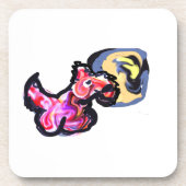 Wolf light moon  bier onderzetter (Voorkant)