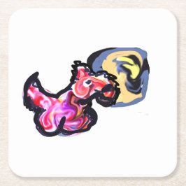 Wolf light moon  kartonnen onderzetters