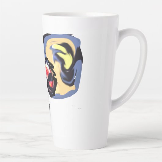 Wolf light moon  latte mok (Rechts)