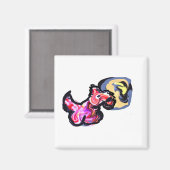 Wolf light moon  magneet (Voorkant / Achterkant)