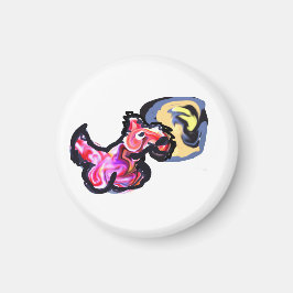 Wolf light moon  magneet