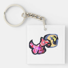 Wolf light moon  sleutelhanger