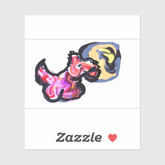 Wolf light moon  sticker (Vel)