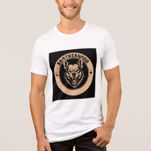 Wolf Logo Embleem dat Broederschap vertegenwoordig Tri-Blend Shirt