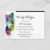 Wolf Logo Wolven Natuur Custom Visitekaartje (Voorkant)