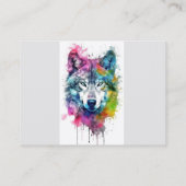 Wolf Logo Wolven Natuur Custom Visitekaartje (Achterkant)
