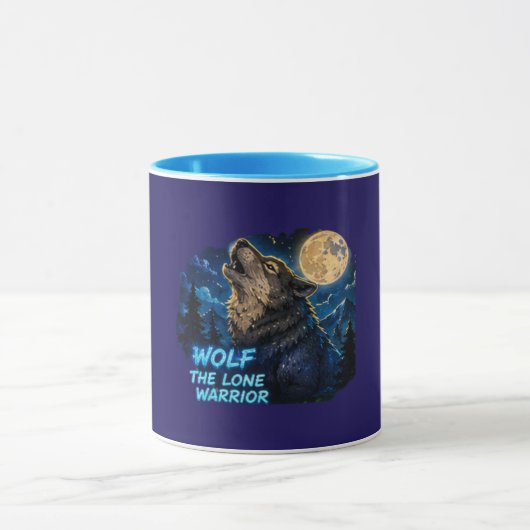 Wolf Lone Warrior Koffiemok Mok (Midden)