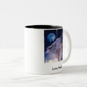 wolf, Lone Wolf Tweekleurige Koffiemok (Voorkant rechts)