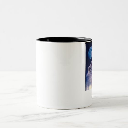 wolf, Lone Wolf Tweekleurige Koffiemok (Center)