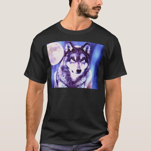 Wolf Look - Eenzame Wolf T-shirt (Voorkant)