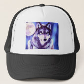 Wolf Look - Eenzame Wolf Trucker Pet (Voorkant)