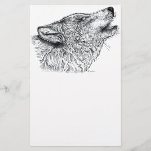 Wolf Love Briefpapier
