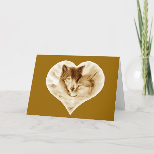 Wolf Love Kaart (Voorkant)
