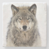 Wolf Love Stenen Onderzetter (Voorkant)