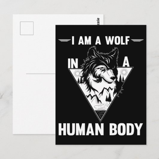 Wolf Lover Forest Animal Briefkaart (Voorkant / Achterkant)