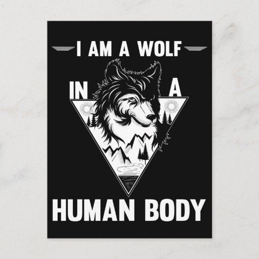 Wolf Lover Forest Animal Briefkaart (Voorkant)