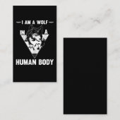 Wolf Lover Forest Animal Visitekaartje (Voorkant / Achterkant)