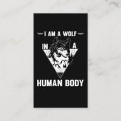 Wolf Lover Forest Animal Visitekaartje (Voorkant)