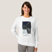 WOLF LOVER~ Grijze Wolf Hoodie & Topjes T-shirt (Voorkant volledig)