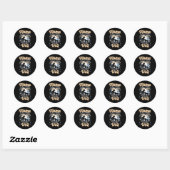 Wolf Lover Moederdag Stemi Kleding Wolf Pack Wol Ronde Sticker (Vel)