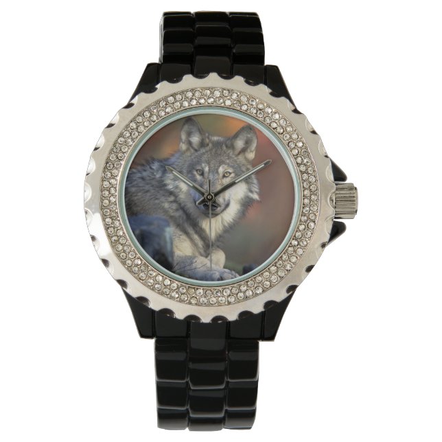 Wolf Lovers Art Horloge (Voorkant)