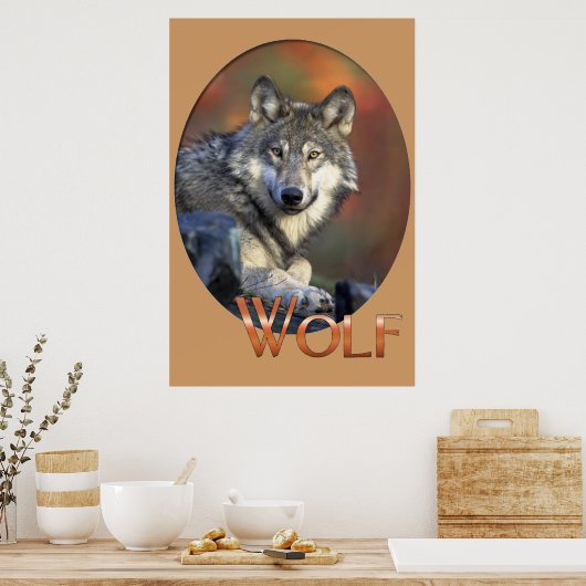 Wolf Lovers Art Poster (Keuken)