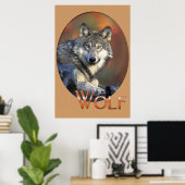 Wolf Lovers Art Poster (Thuiskantoor)