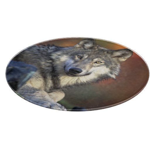 Wolf Lovers Art Snijplank (Hoek)