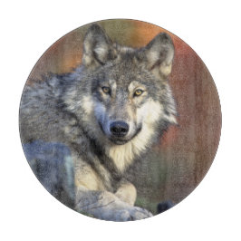 Wolf Lovers Art Snijplank