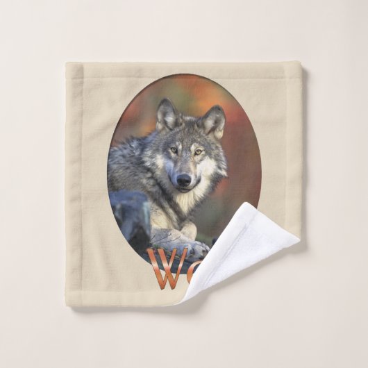 Wolf Lovers Bad Handdoek (Wasdoekje)