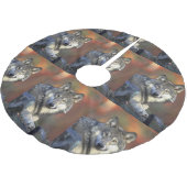 Wolf Lovers Kerstmis Kerstboom Rok (Gekanteld)