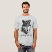 Wolf Lover's leider van het pakket T-shirt (Voorkant volledig)