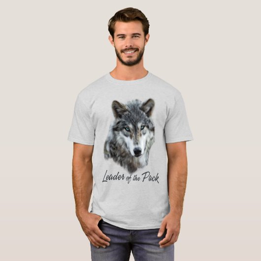 Wolf Lover's leider van het pakket T-shirt (Voorkant volledig)