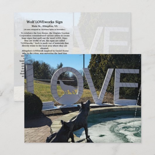 Wolf LOVEworks Sign Briefkaart (Voorkant / Achterkant)