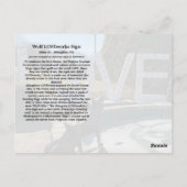 Wolf LOVEworks Sign Briefkaart (Achterkant)