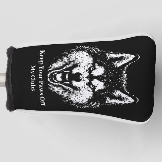  wolf Loving Dad Golf Head Cover (Voorkant)