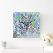 WOLF LUPINE BLOEMEN LENTE VIERKANTE KLOK (Huis)