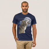 WOLF, Maan, Bergen & Gedicht T-shirt (Voorkant volledig)