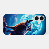 WOLF MAAN IPHONE HOES 16 HOESJE (Achterkant horizontaal)