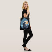 Wolf Maan Sterren Tote Bag (Op model)