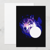 Wolf & Maan Uitnodiging (Voorkant / Achterkant)