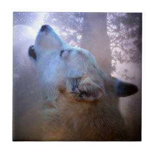 Wolf Magic Art Tegel Tegeltje