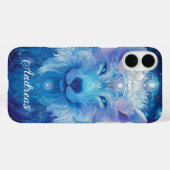 Wolf Magie Blau Case-Mate iPhone Case (Achterkant (horizontaal))