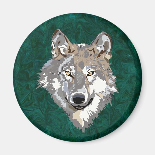 wolf magneet (Voorkant)
