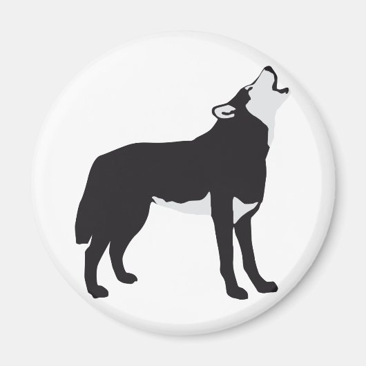 wolf magneet (Voorkant)