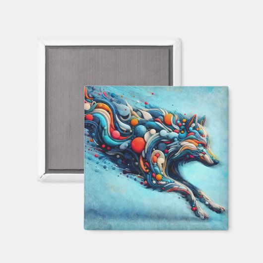 Wolf Magneet (Voorkant / Achterkant)