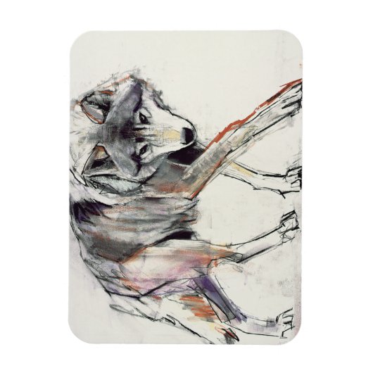 Wolf Magneet (Verticaal)